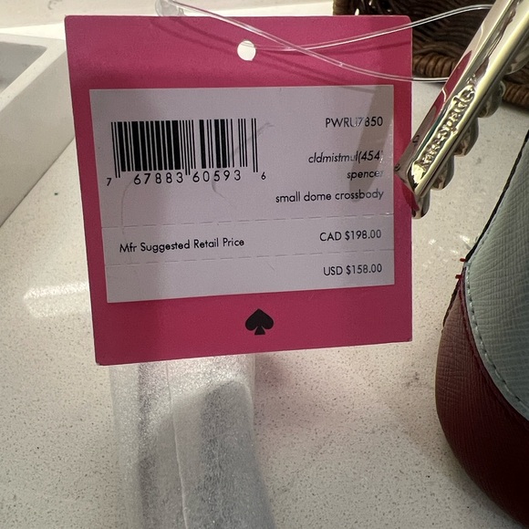 Kate Spade Light Blue and burgundy Crossbody Bag - Picture 2 of 15